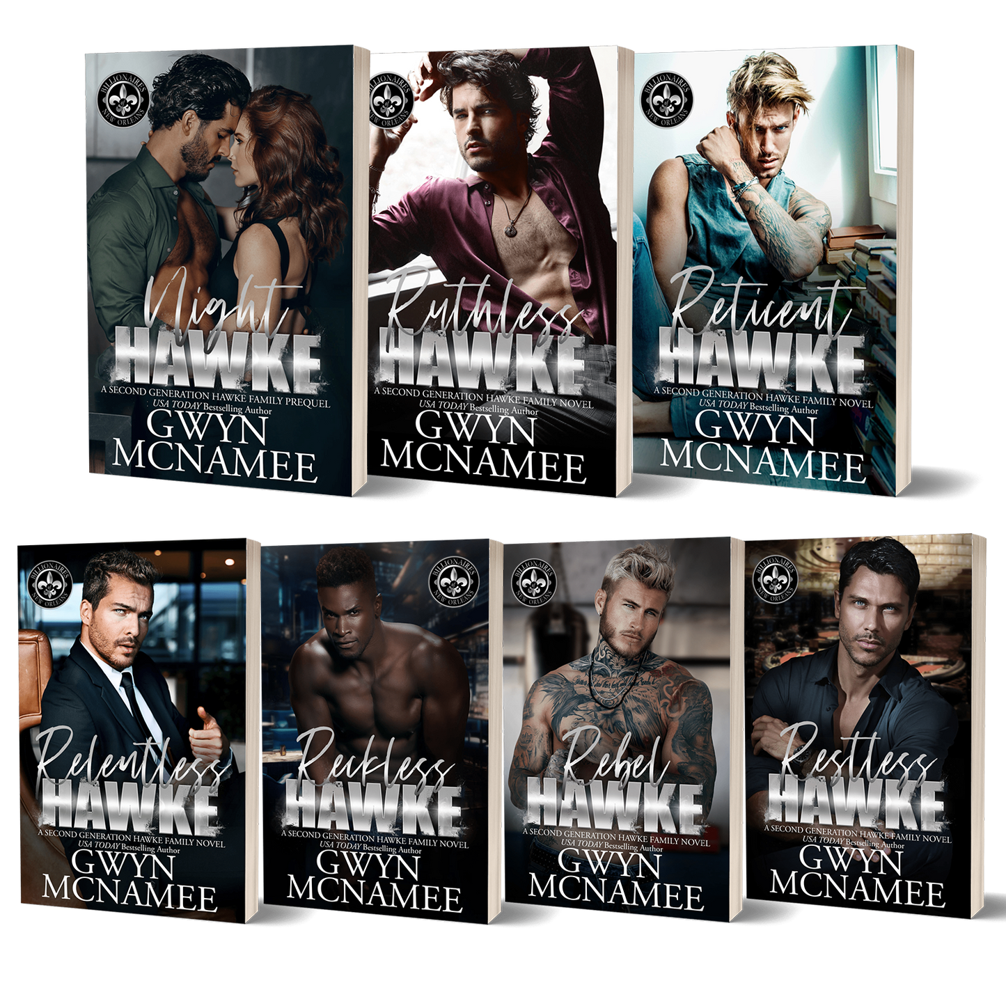 The Billionaires of New Orleans: The Hawke Family Second Generation Signed Paperback Bundle