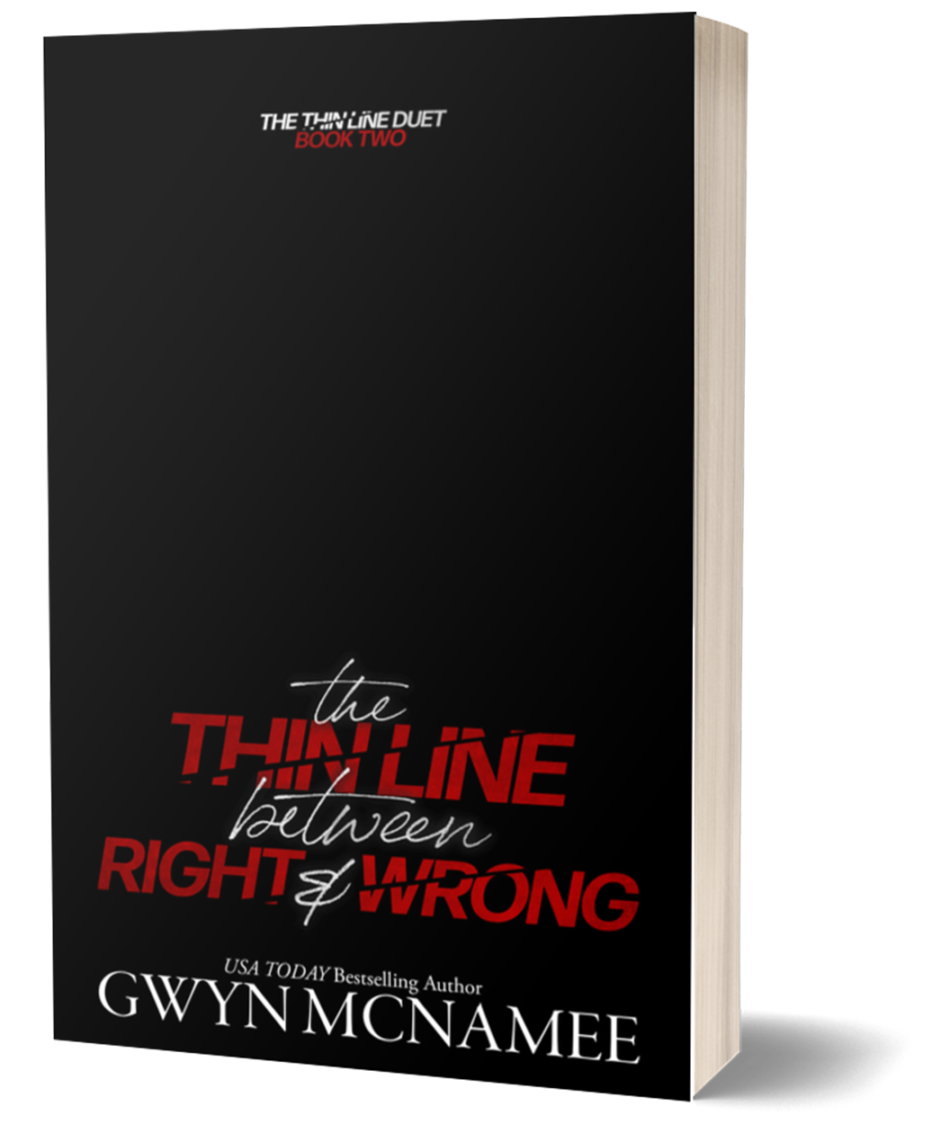 The Thin Line Between Right and Wrong Signed Paperback Preorder