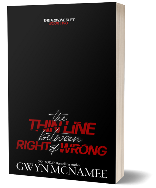 The Thin Line Between Right and Wrong Signed Paperback Preorder